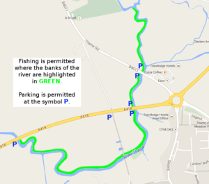 Where can I fish on the River Thame
