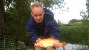 om Sherwood with a 3lb Golden Orfe