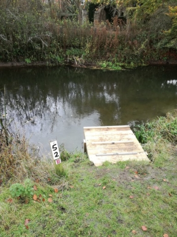 After with the platform on peg 52